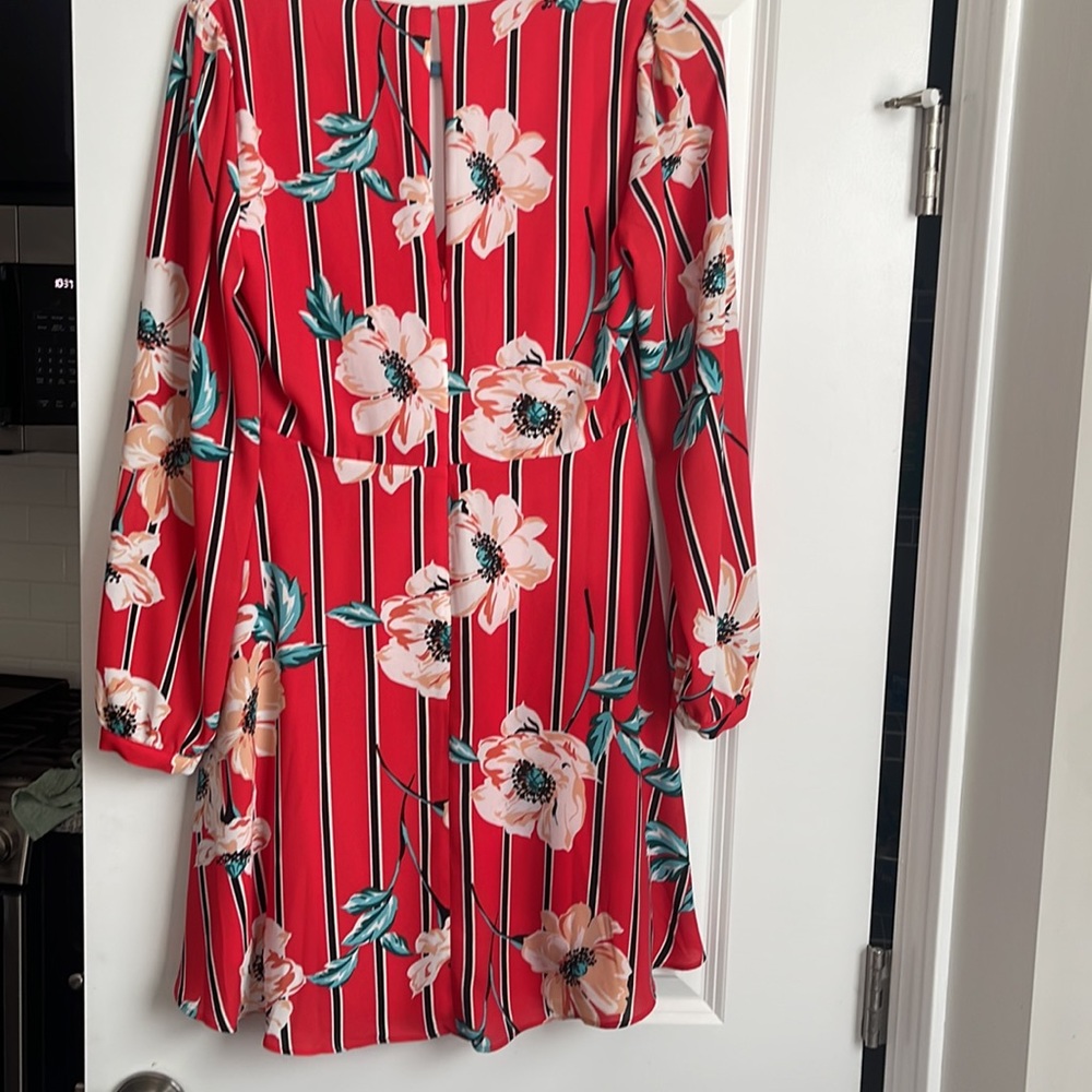 Perfect transitional dress. Beautiful long sleeve flowy dress. S-Small - Picture 5 of 7